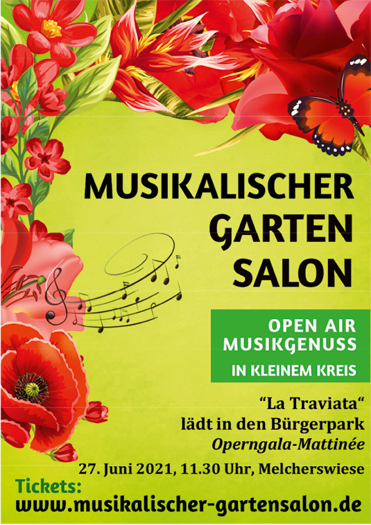 Plakat Musikalischer Gartensalon Plakat Musikalischer Gartensalon